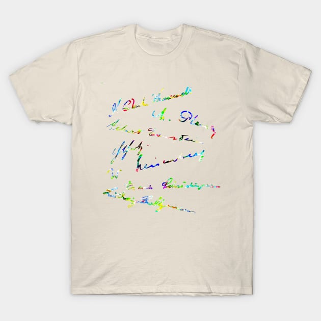 Signatures of famous physicists 2 T-Shirt by GePadeSign